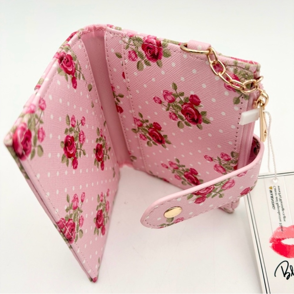 Blush & Crush floral wallet card holder NWT - Picture 4 of 6